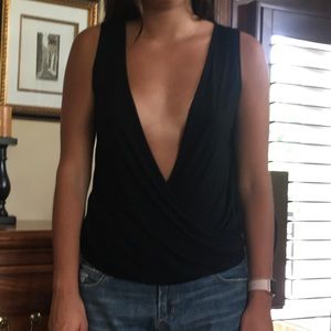 Black plunge top. Forever 21, lightly worn!